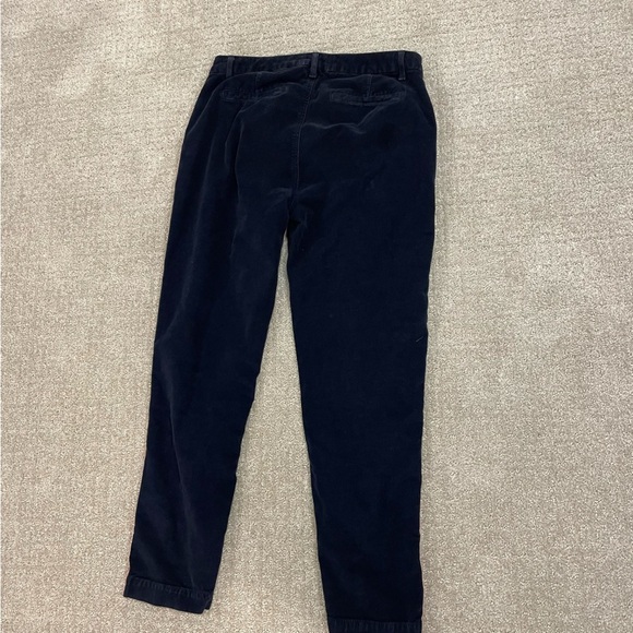 Anthropologie Sundry Navy Corduroy Trouser with Red/Pink Stripe 28 - Picture 3 of 3